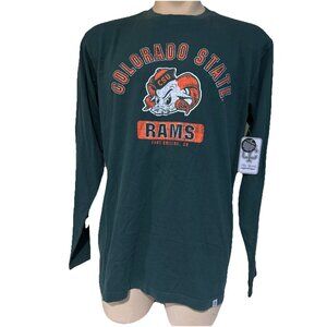 CSU Colorado State University Rams Aggies Retro Mens L Cotton Shirt New